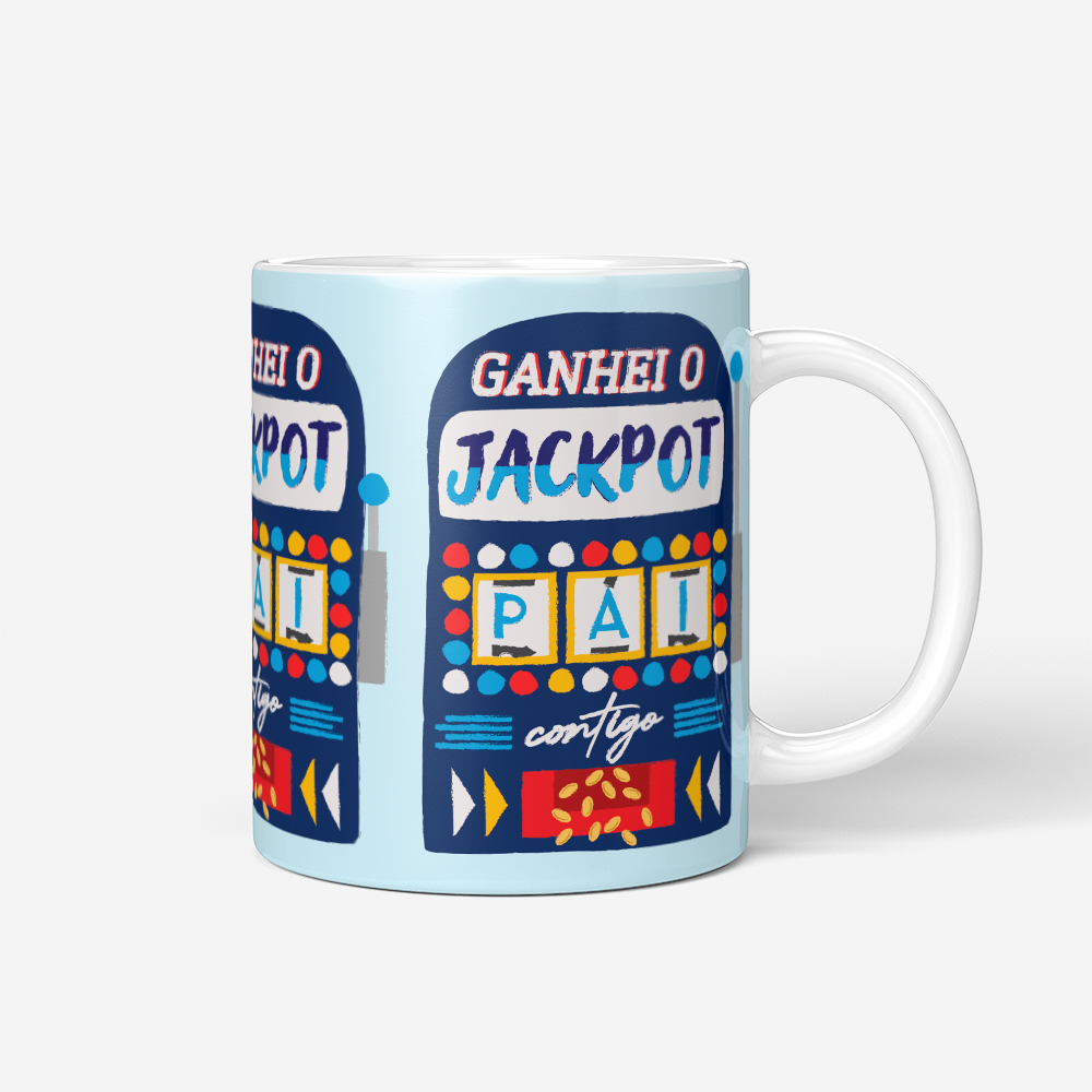 Caneca Pai Ganhei o Jackpot intro