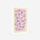 Poster de um padrão floral orgânico com flores e folhas numa paleta de cores pastel que inclui tons de rosa, roxo e azul. 5